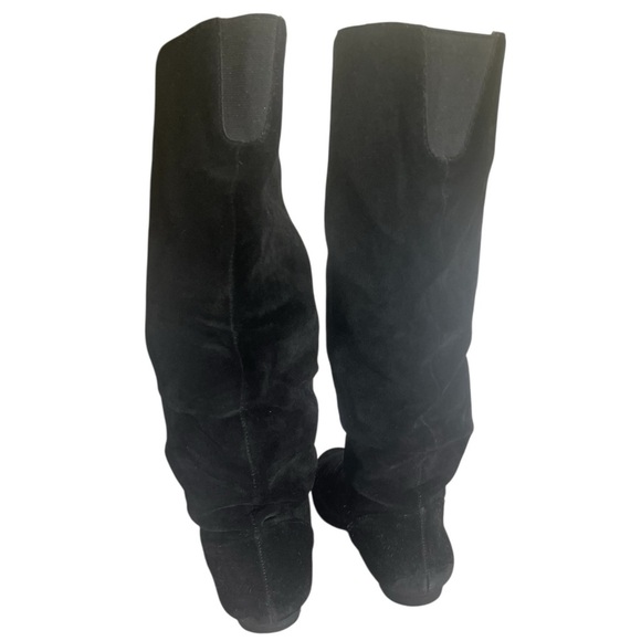 💥SALE💥GIANNI BINI BLACK SUEDE BOHEMIAN FLAT HEEL BOOTS SZ 8.5M - Picture 5 of 12